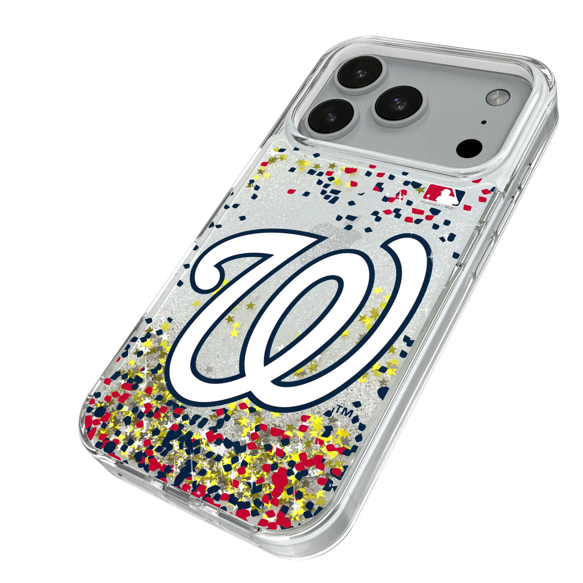 Washington Nationals Confetti Glitter Phone Case for Apple iPhone