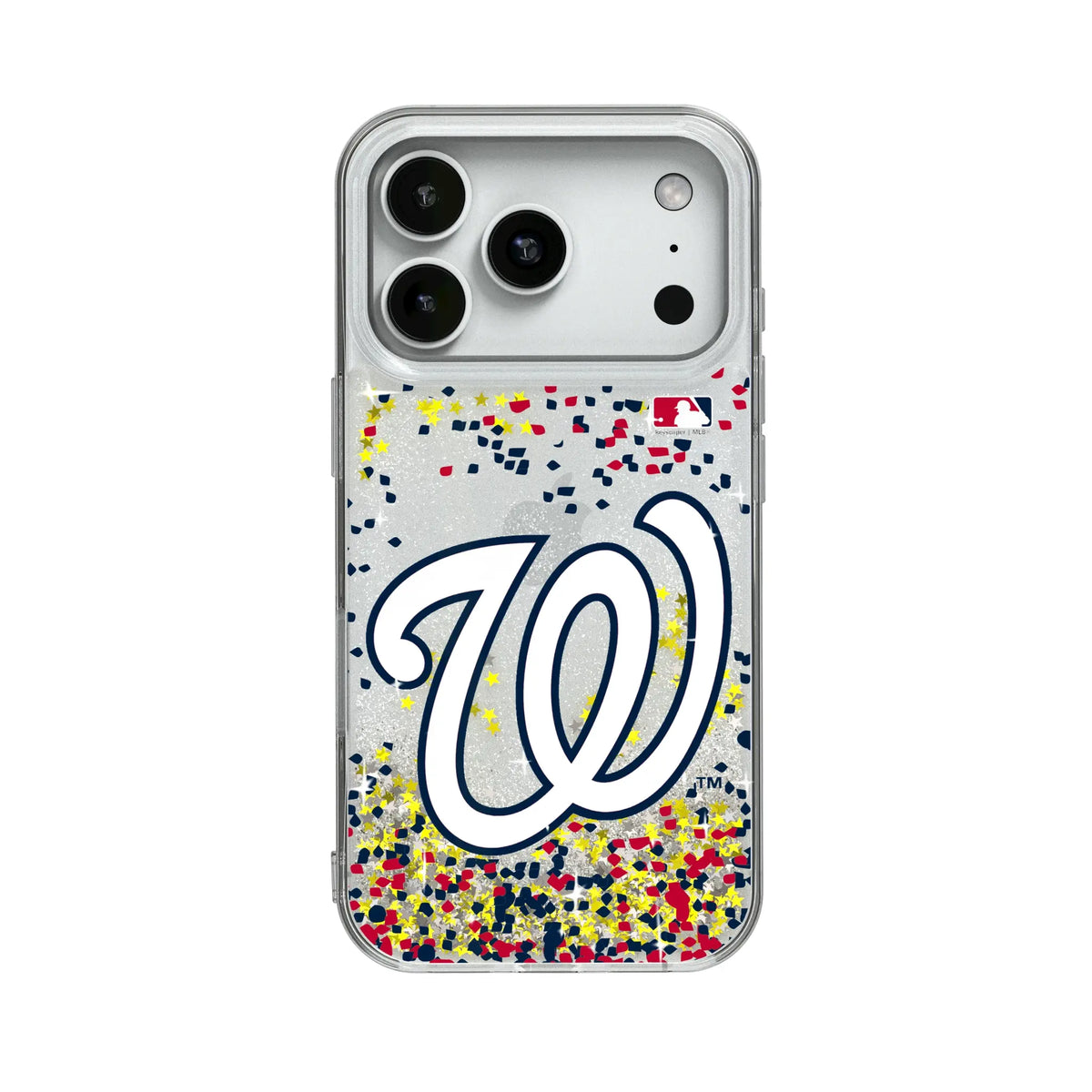 Washington Nationals Confetti Glitter Phone Case for Apple iPhone