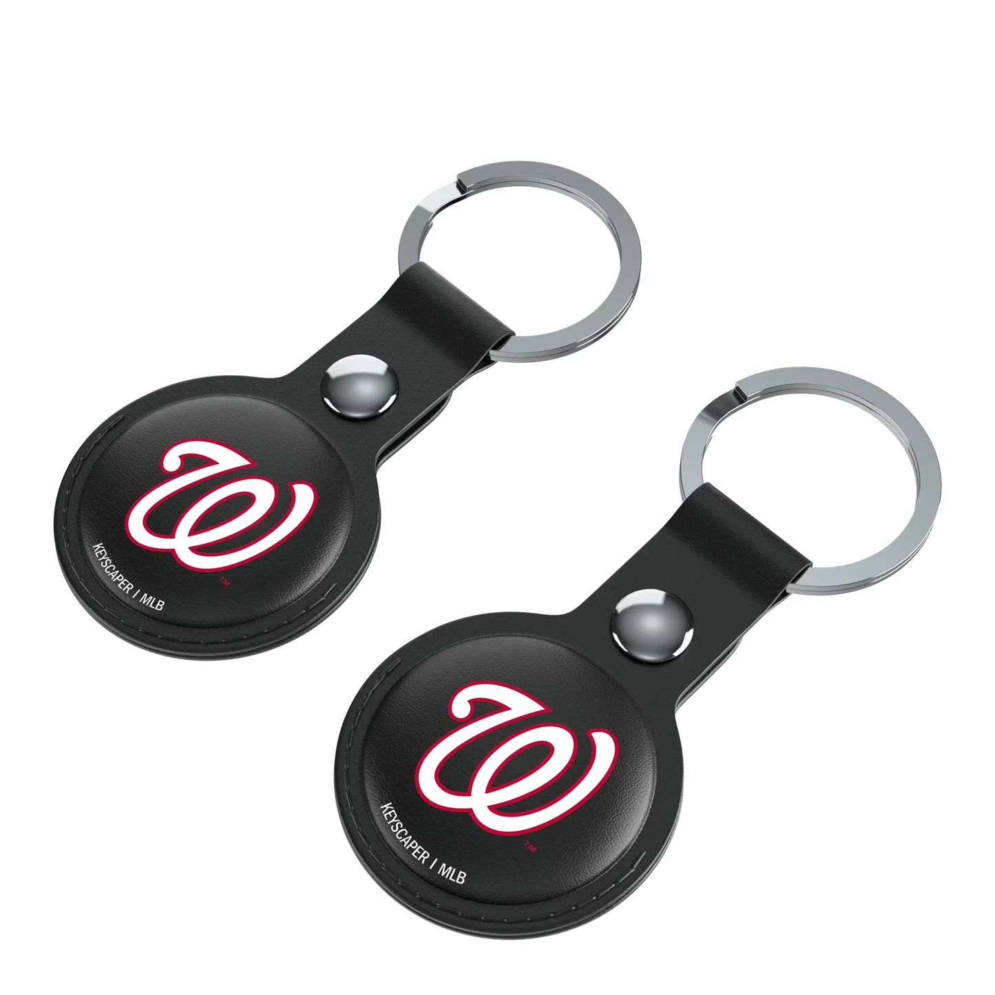 Washington Nationals Insignia Black Airtag Holder 2-Pack