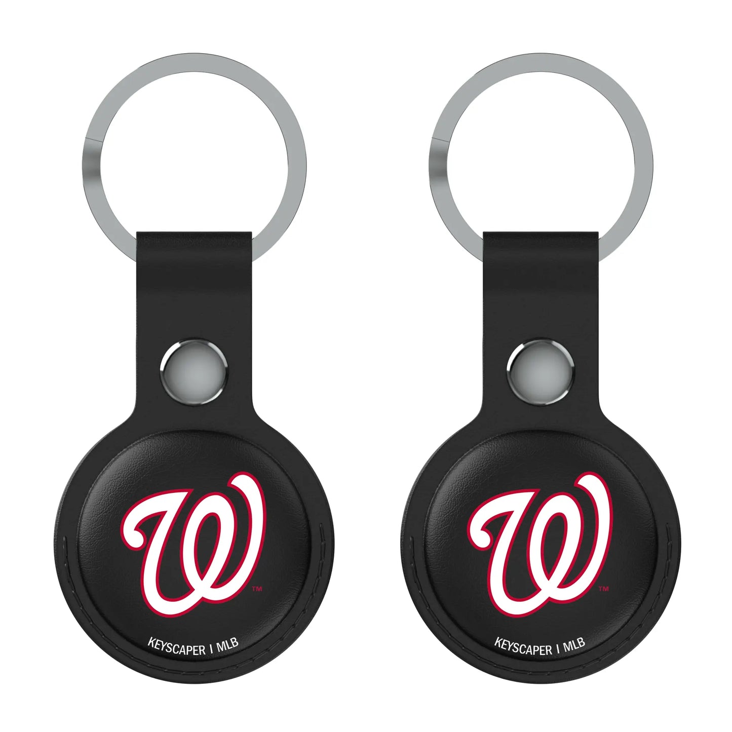 Washington Nationals Insignia Black Airtag Holder 2-Pack