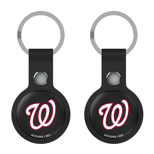 Washington Nationals Insignia Black Airtag Holder 2-Pack