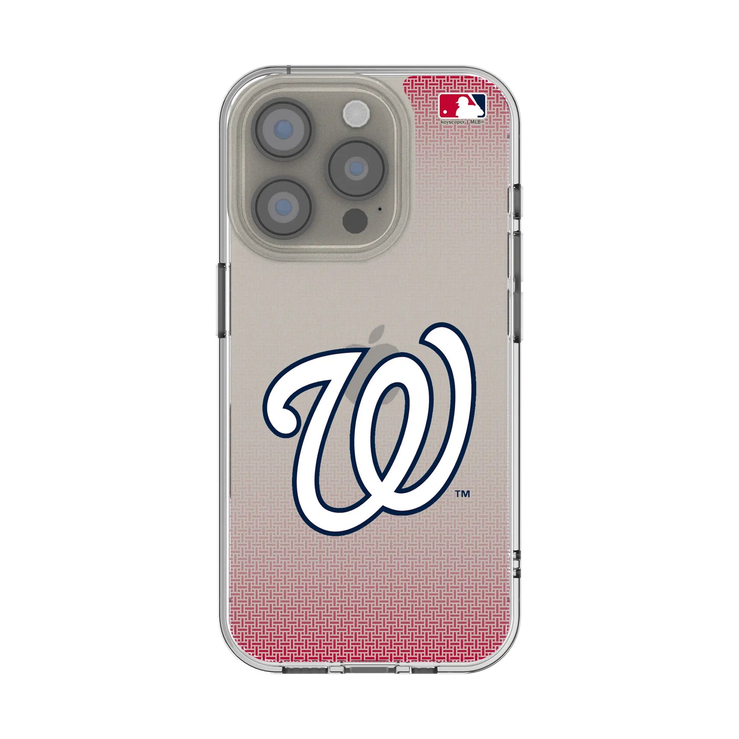 Washington Nationals Linen Clear Phone Case for Apple iPhone