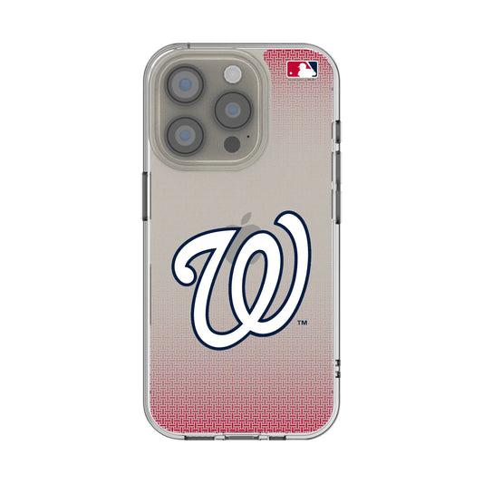Washington Nationals Linen Clear Phone Case for Apple iPhone