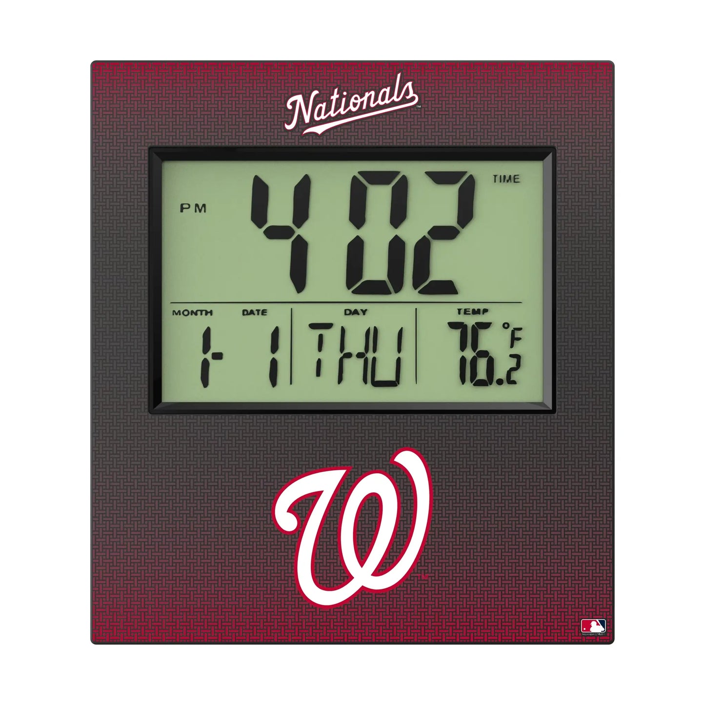 Washington Nationals Linen Wall Clock