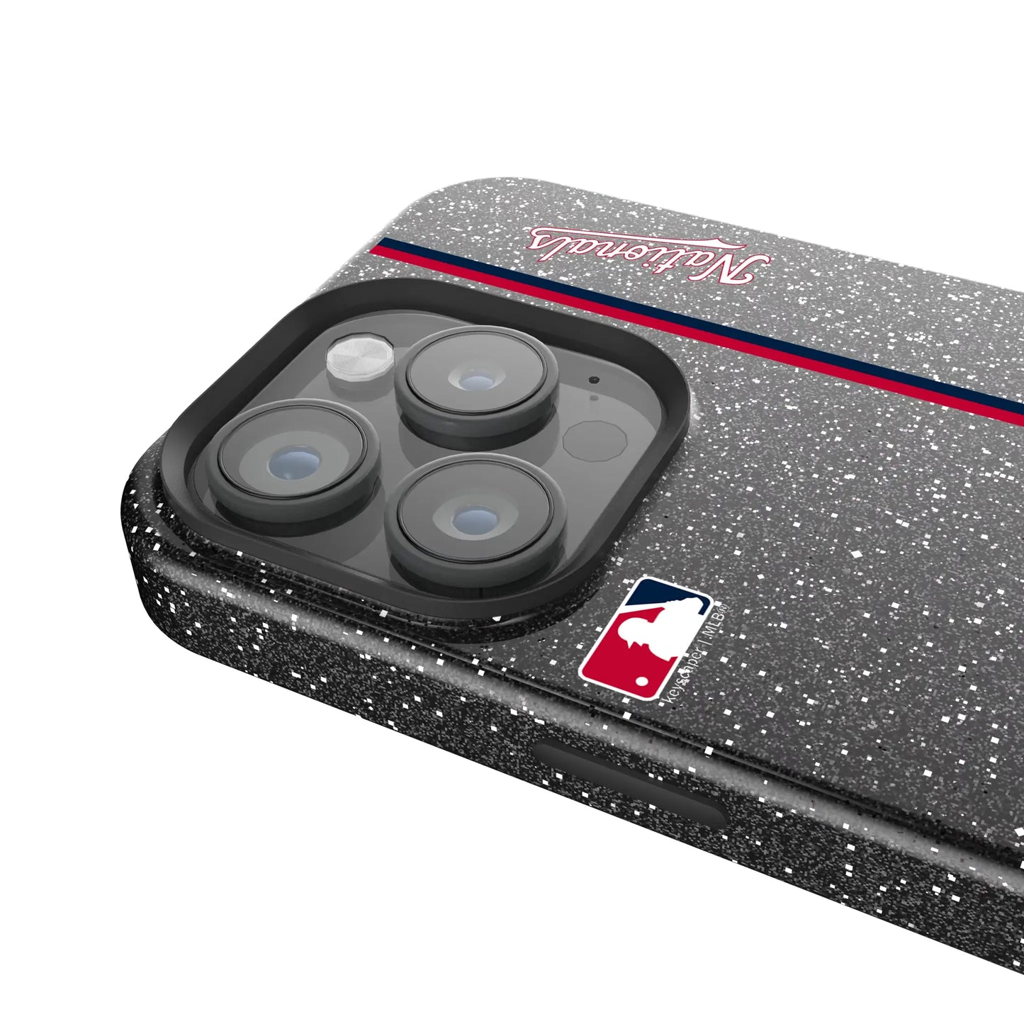 Washington Nationals Sidebar Black Bling Phone Case for Apple iPhone