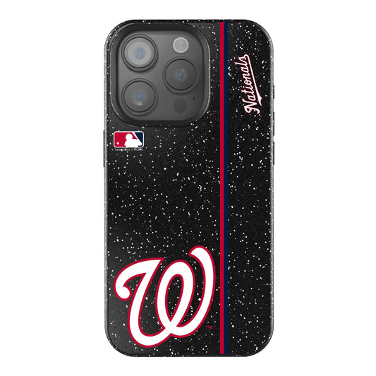 Washington Nationals Sidebar Black Bling Phone Case for Apple iPhone