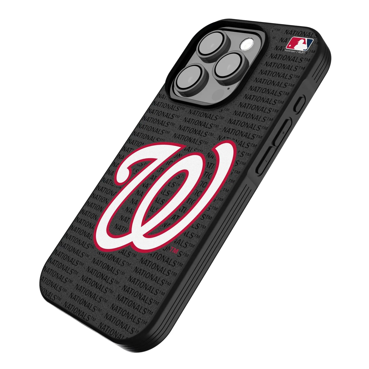 Washington Nationals Text Backdrop Bump Phone Case for Apple iPhone