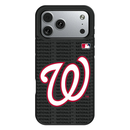 Washington Nationals Text Backdrop Bump Phone Case for Apple iPhone