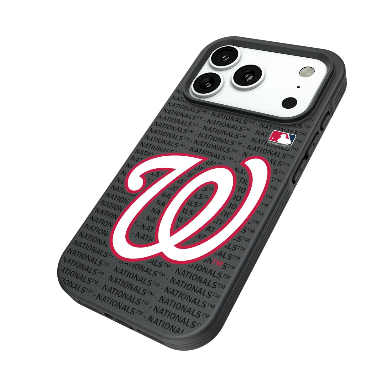 Washington Nationals Text Backdrop Bump Phone Case for Apple iPhone