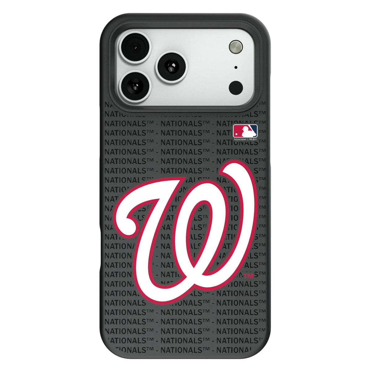 Washington Nationals Text Backdrop Bump Phone Case for Apple iPhone