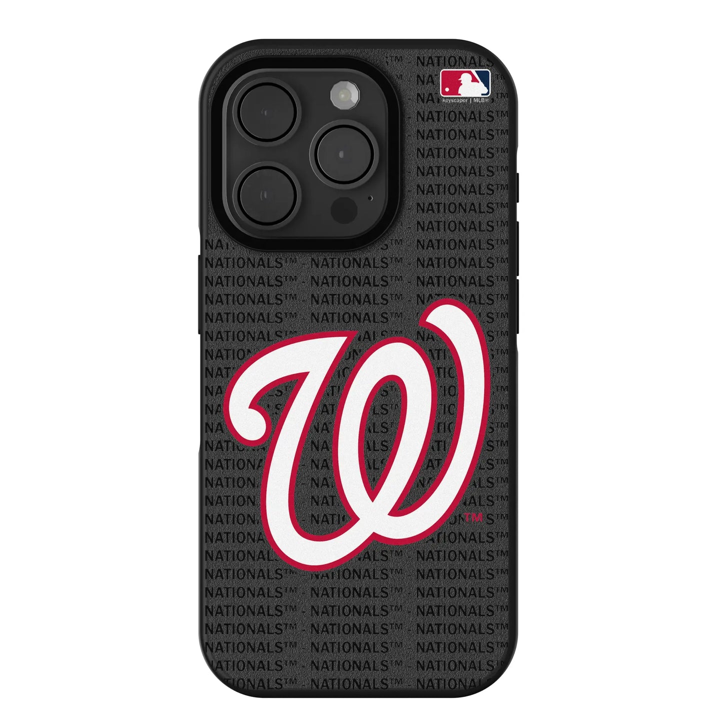 Washington Nationals Text Backdrop Bump Phone Case for Apple iPhone