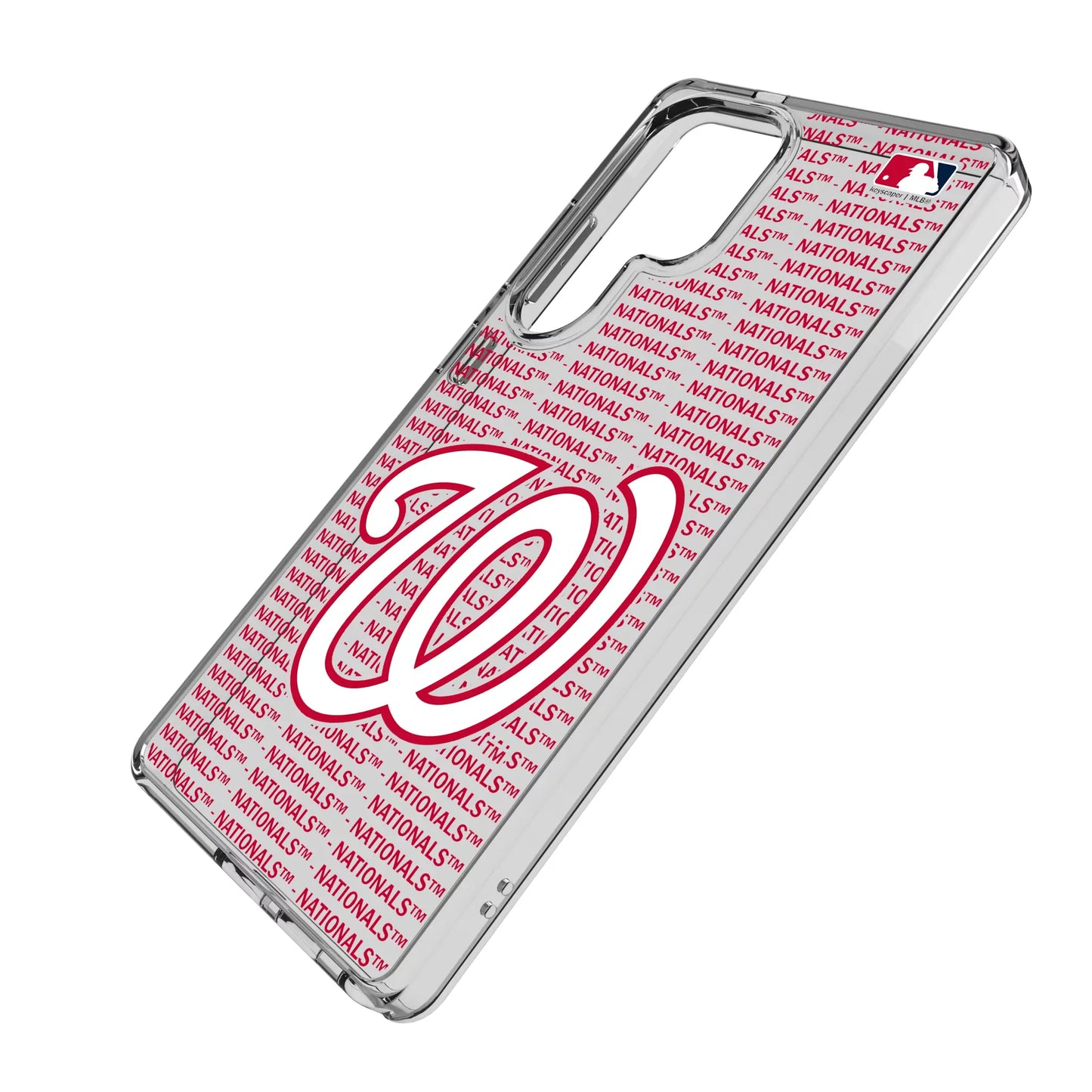 Washington Nationals Text Backdrop Clear Phone Case for Samsung Galaxy