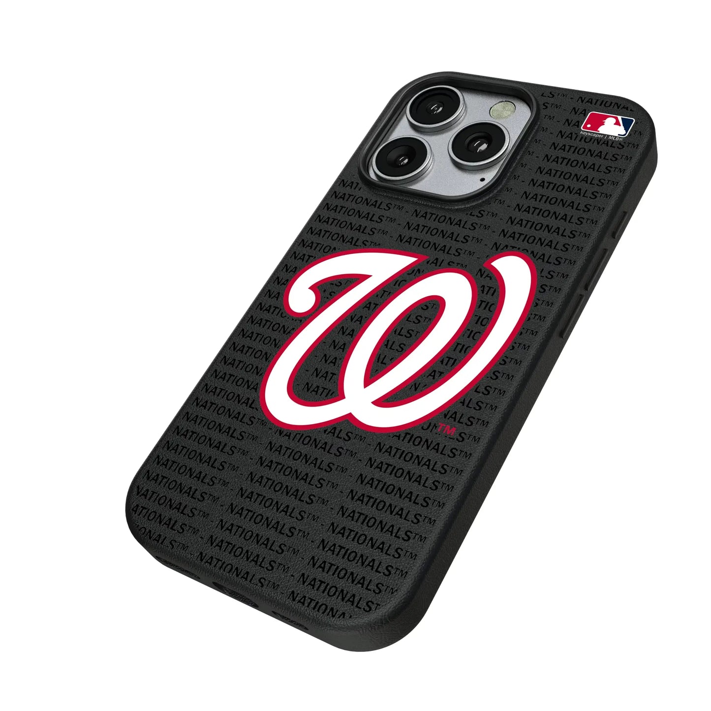 Washington Nationals Text Backdrop MagSafe Compatible Phone Case for Apple iPhone