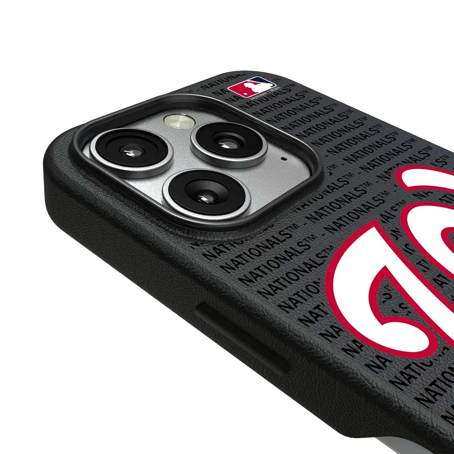 Washington Nationals Text Backdrop MagSafe Compatible Phone Case for Apple iPhone