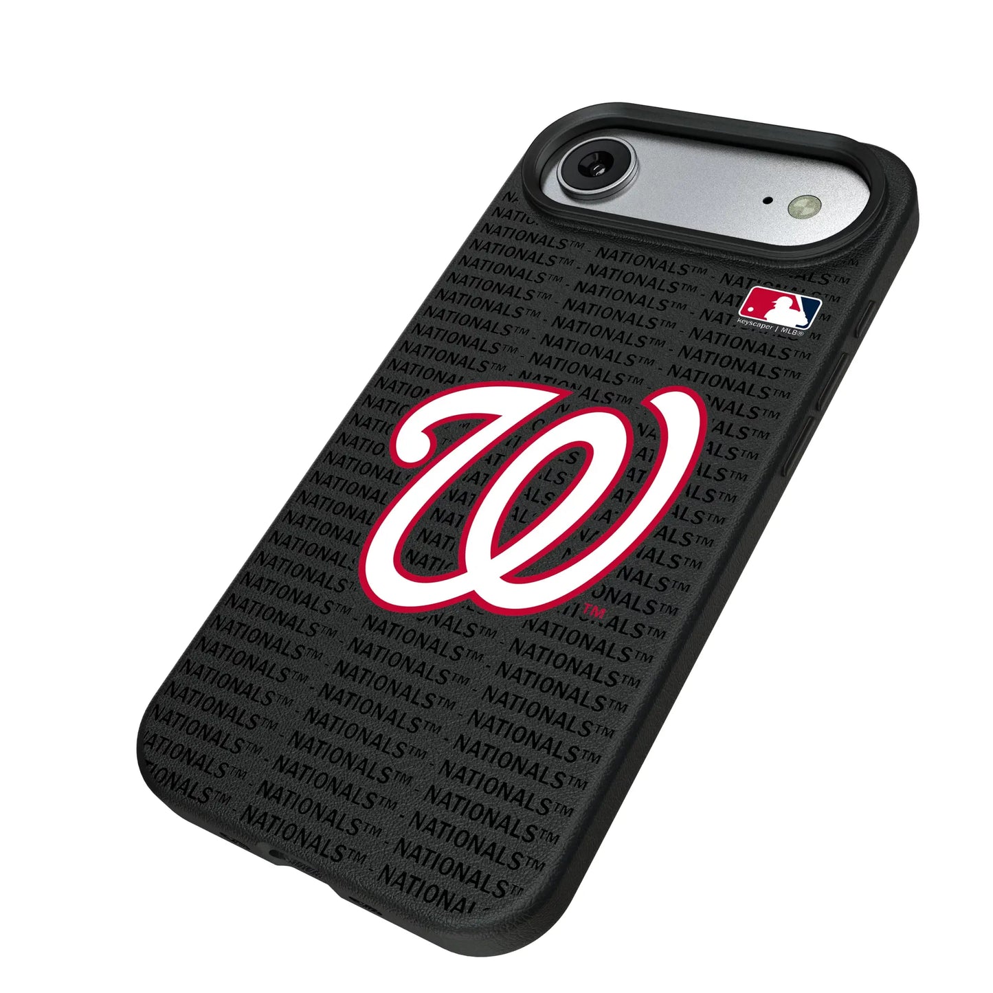 Washington Nationals Text Backdrop MagSafe Compatible Phone Case for Apple iPhone