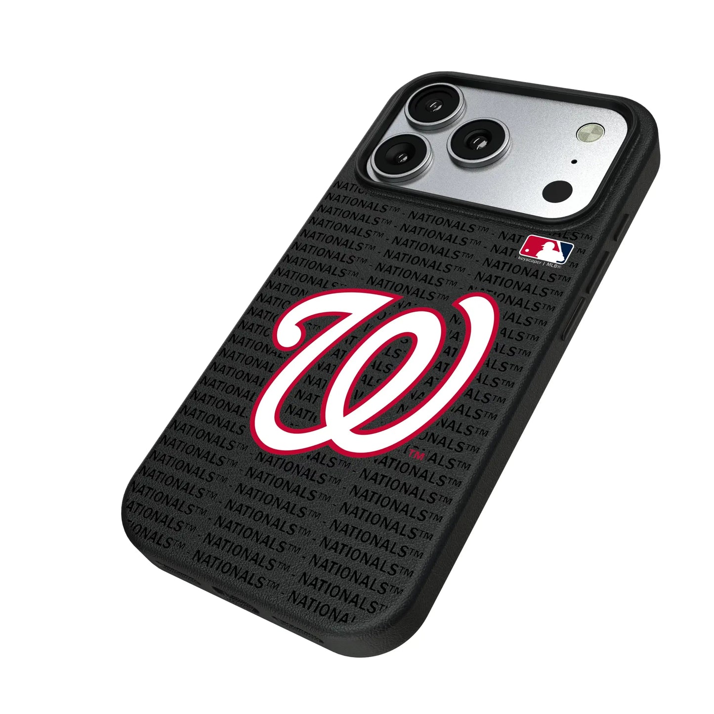 Washington Nationals Text Backdrop MagSafe Compatible Phone Case for Apple iPhone