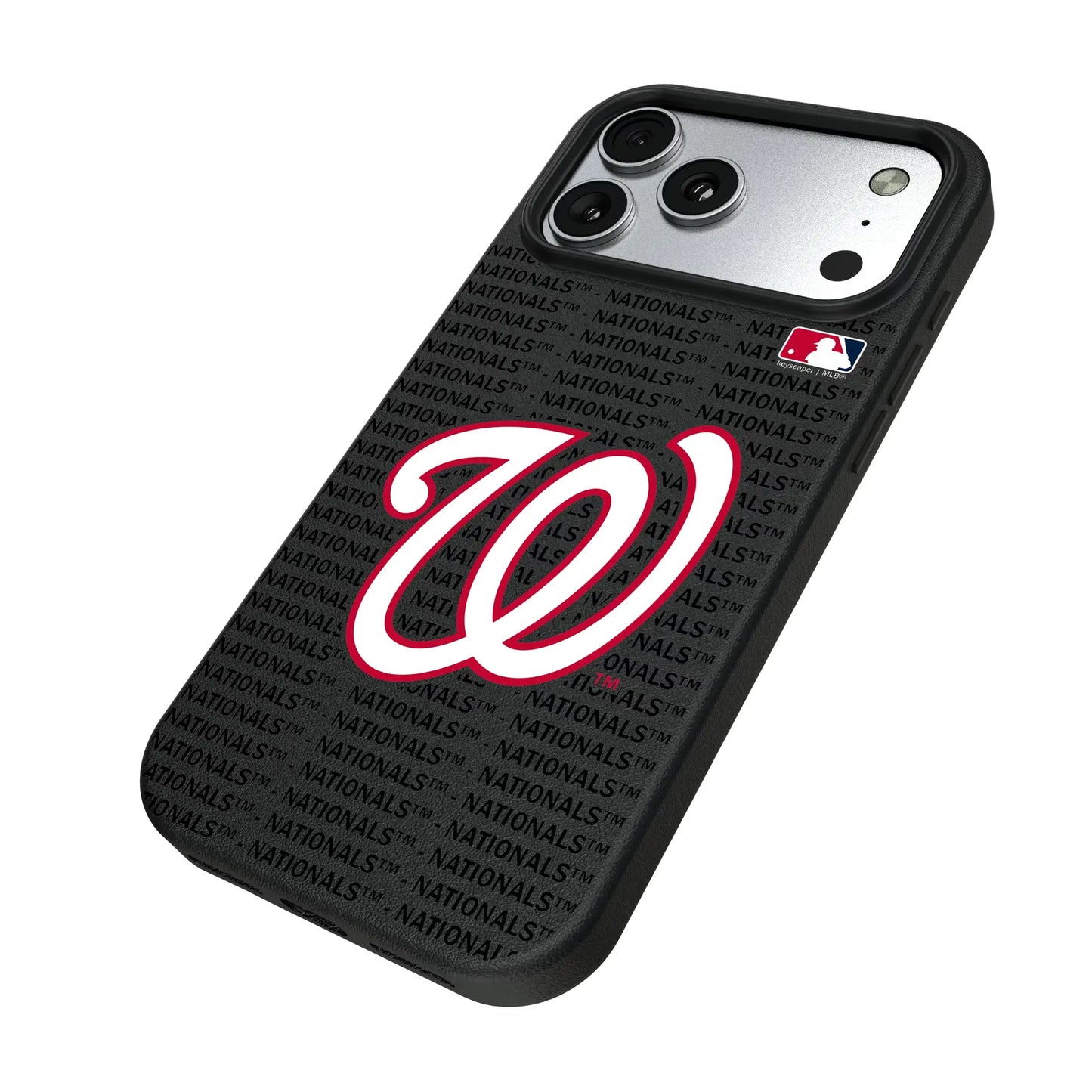 Washington Nationals Text Backdrop MagSafe Compatible Phone Case for Apple iPhone