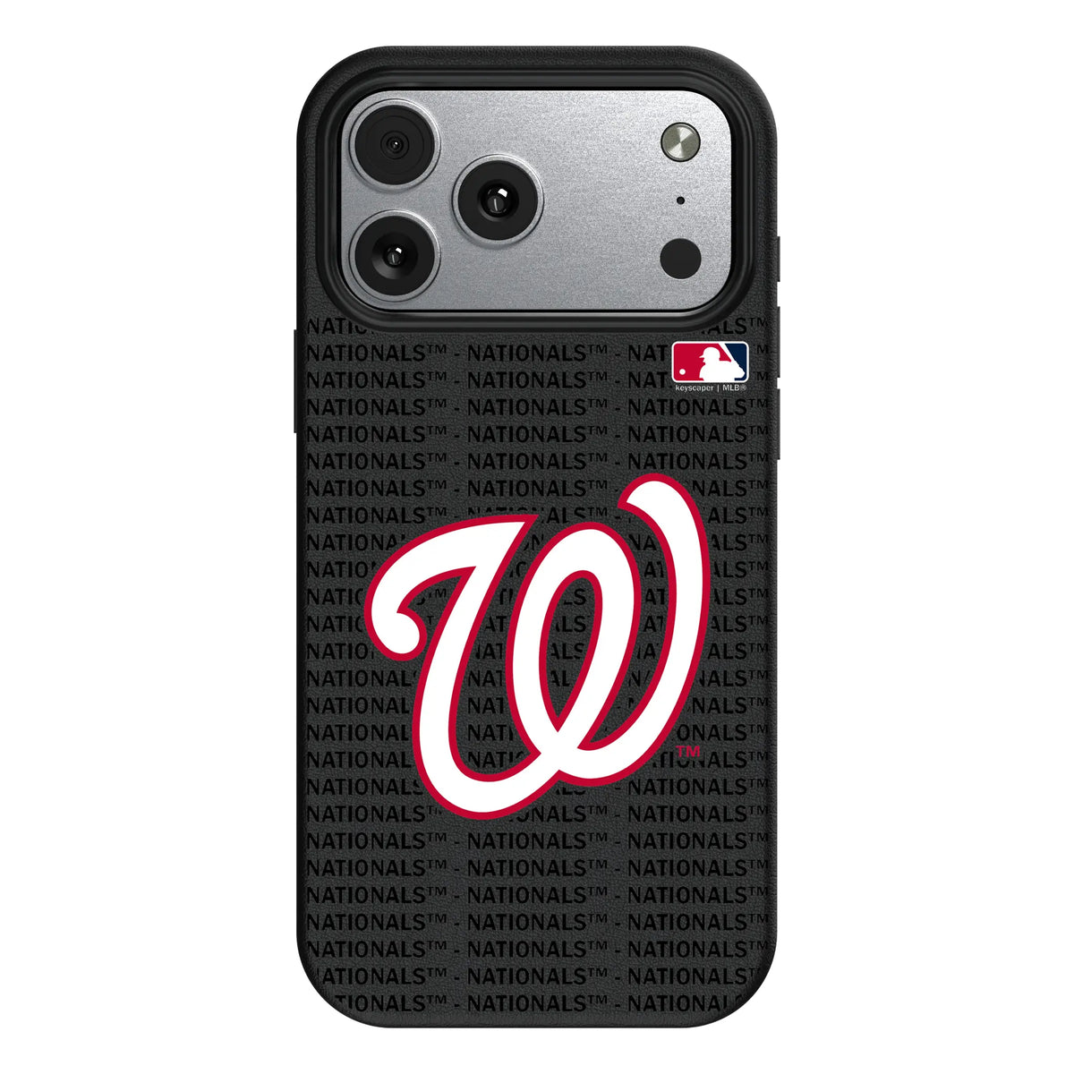 Washington Nationals Text Backdrop MagSafe Compatible Phone Case for Apple iPhone