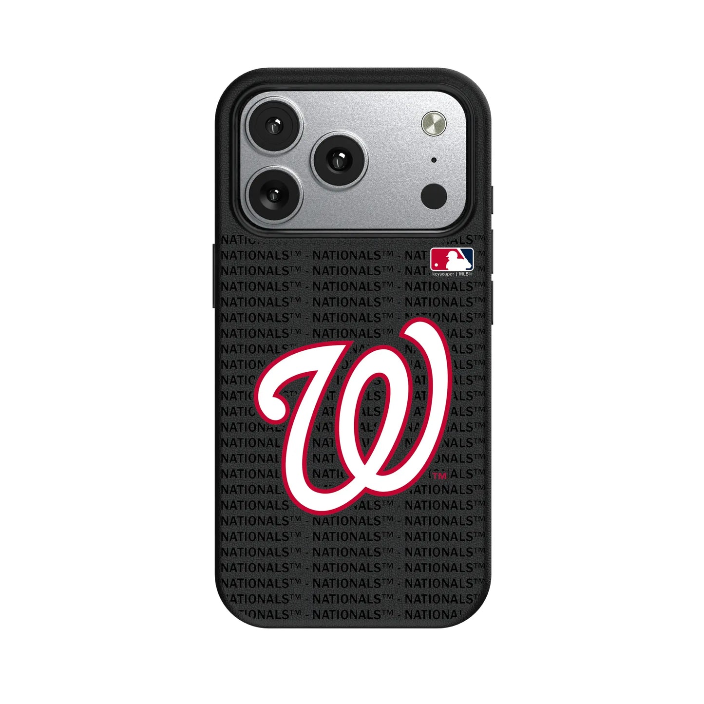 Washington Nationals Text Backdrop MagSafe Compatible Phone Case for Apple iPhone