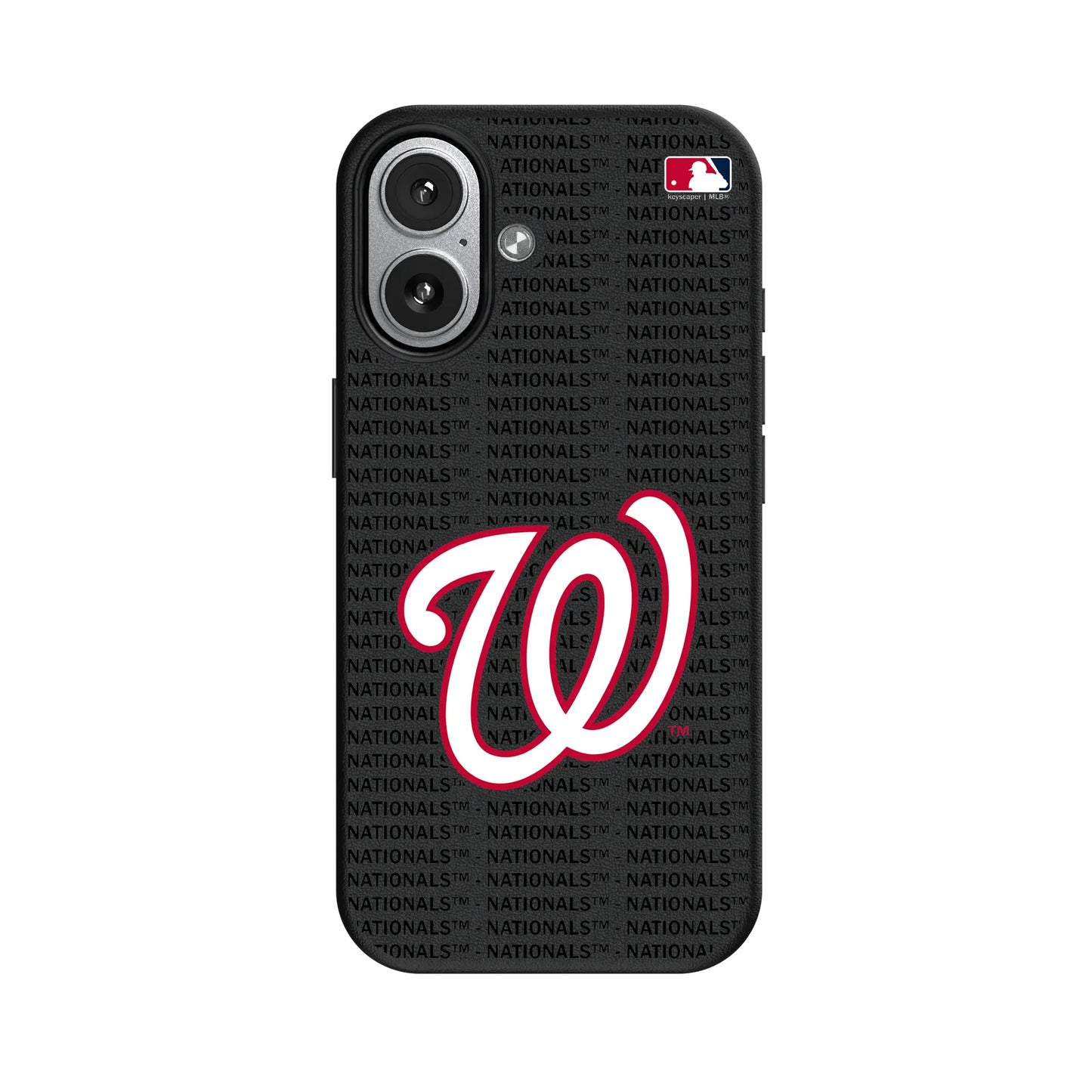 Washington Nationals Text Backdrop MagSafe Compatible Phone Case for Apple iPhone