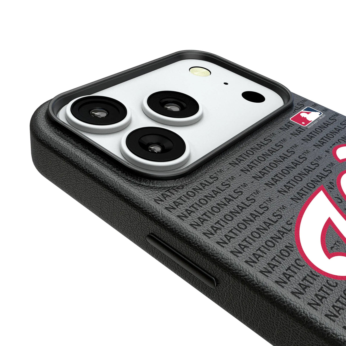 Washington Nationals Text Backdrop MagSafe Compatible Phone Case for Apple iPhone
