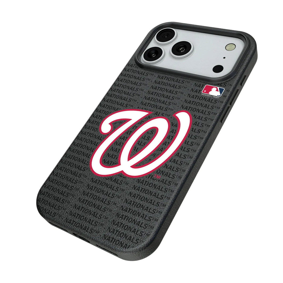 Washington Nationals Text Backdrop MagSafe Compatible Phone Case for Apple iPhone