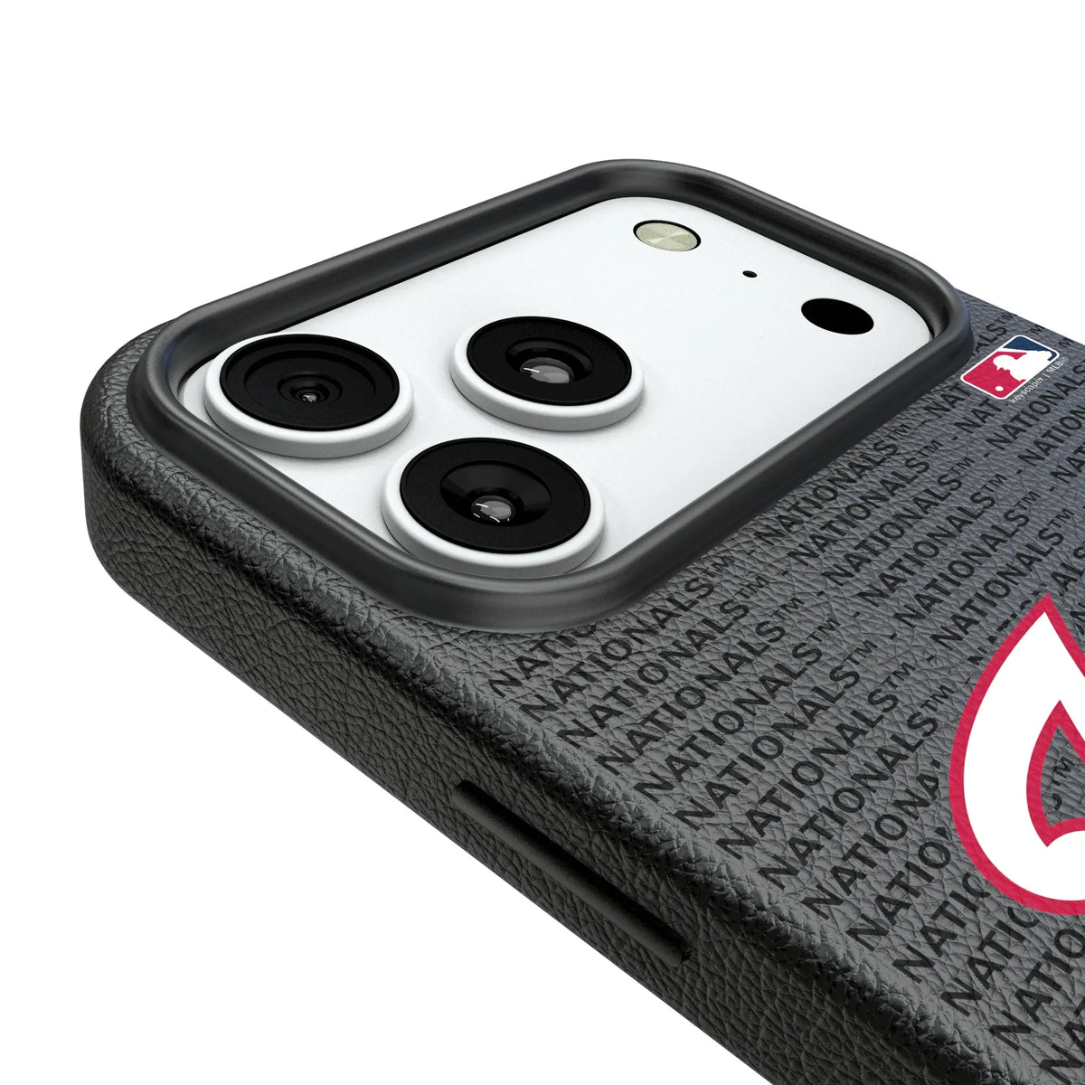 Washington Nationals Text Backdrop MagSafe Compatible Phone Case for Apple iPhone