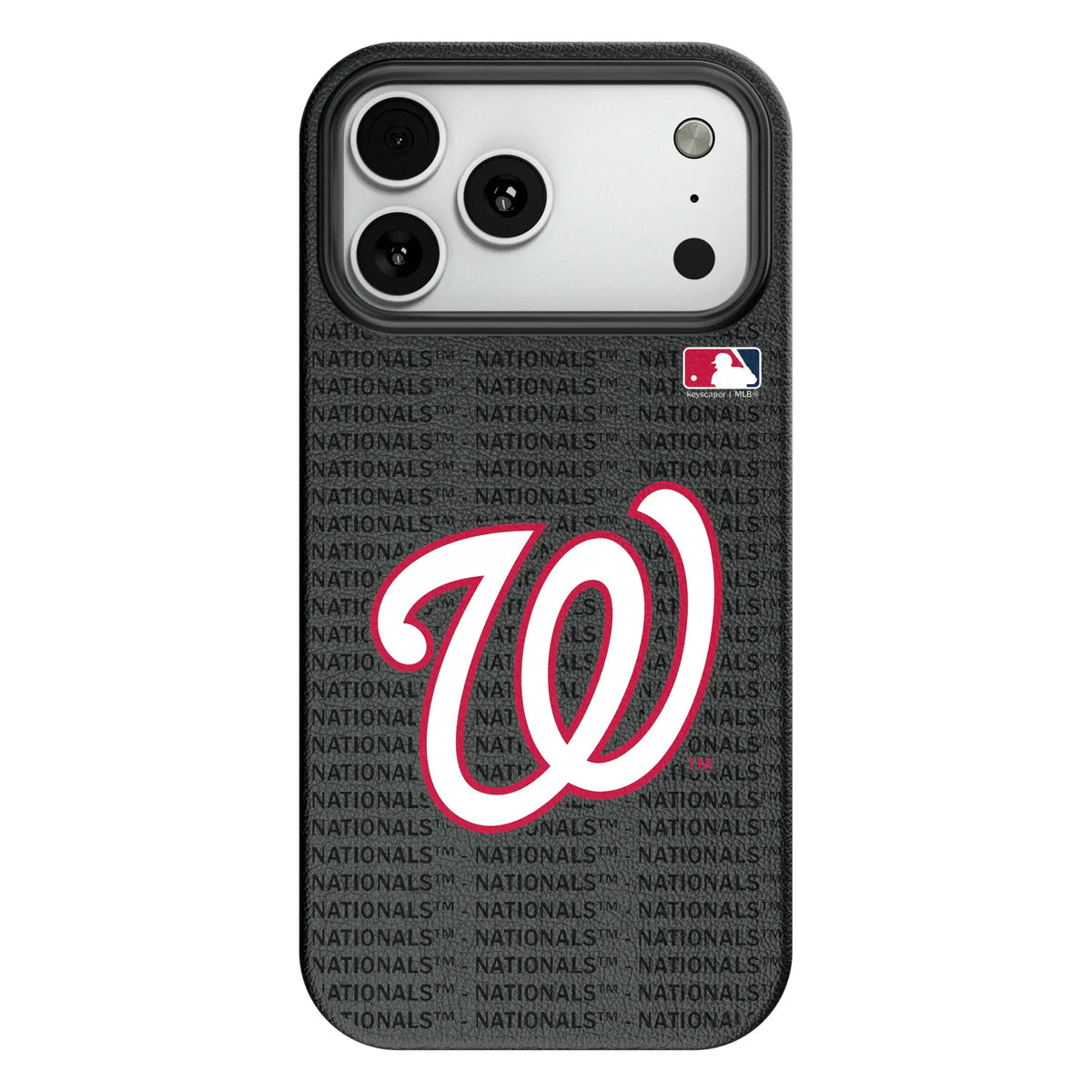 Washington Nationals Text Backdrop MagSafe Compatible Phone Case for Apple iPhone