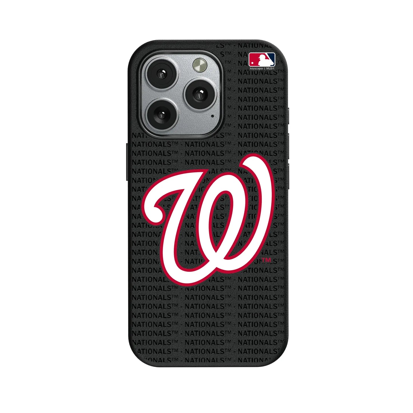 Washington Nationals Text Backdrop MagSafe Compatible Phone Case for Apple iPhone
