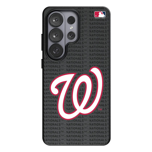 Washington Nationals Text Backdrop MagSafe Compatible Phone Case for Samsung Galaxy