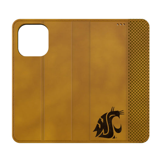 Washington State University Cougars Burn Folio Phone Case for Apple iPhone