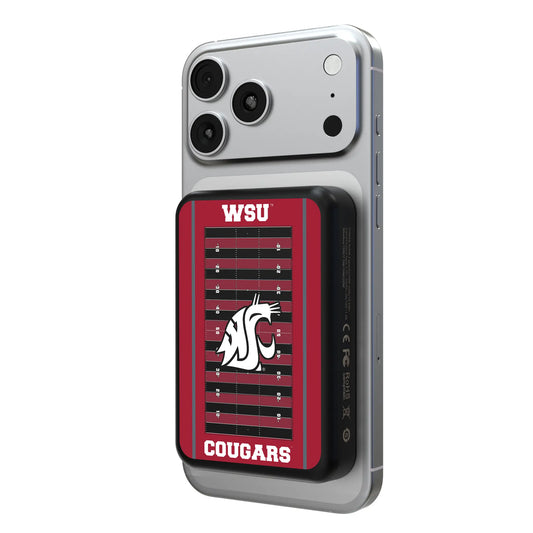 Washington State University Cougars Field Wireless Mag Power Bank