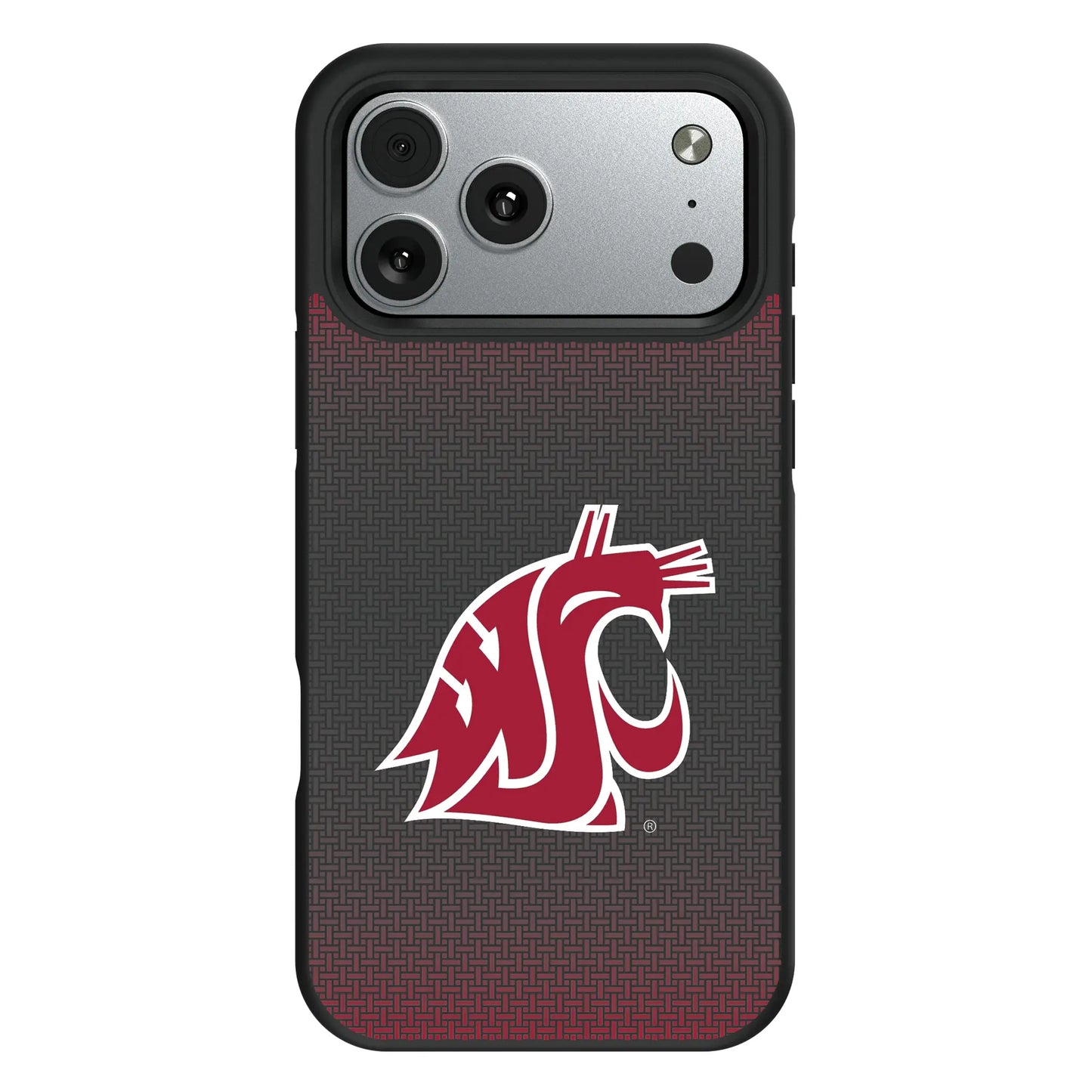 Washington State University Cougars Linen Bump Phone Case for Apple iPhone