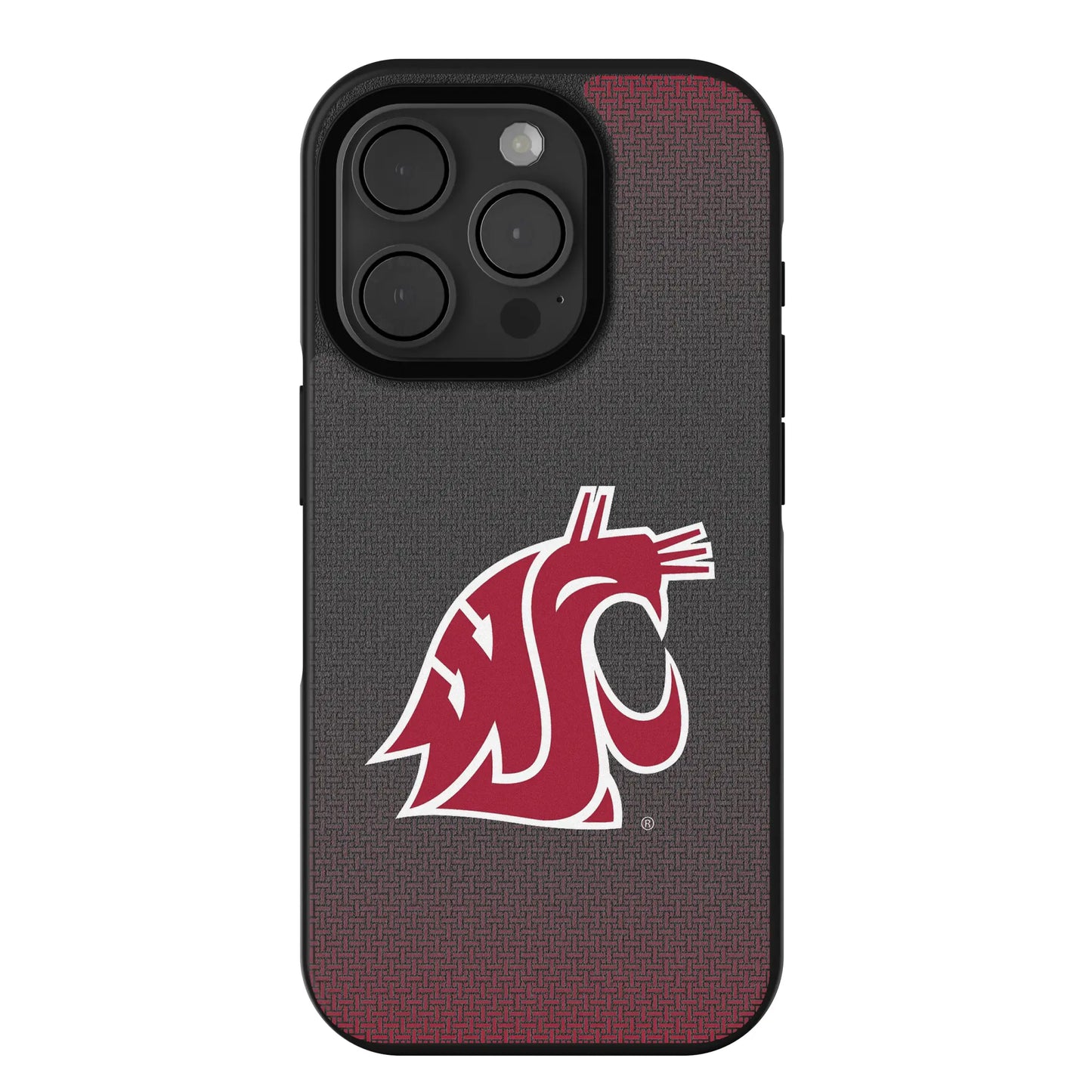 Washington State University Cougars Linen Bump Phone Case for Apple iPhone