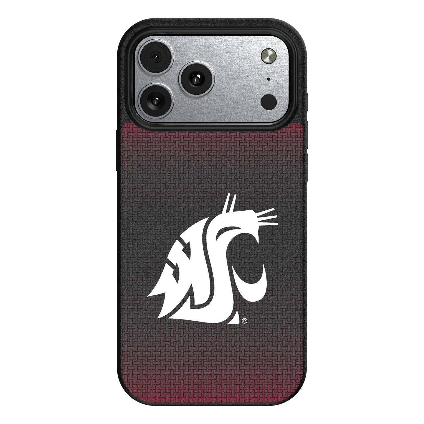Washington State University Cougars Linen MagSafe Compatible Phone Case for Apple iPhone