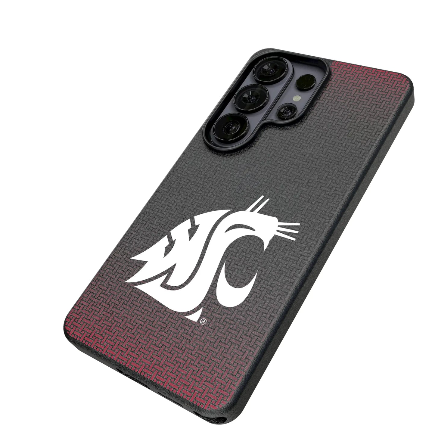 Washington State University Cougars Linen MagSafe Compatible Phone Case for Samsung Galaxy