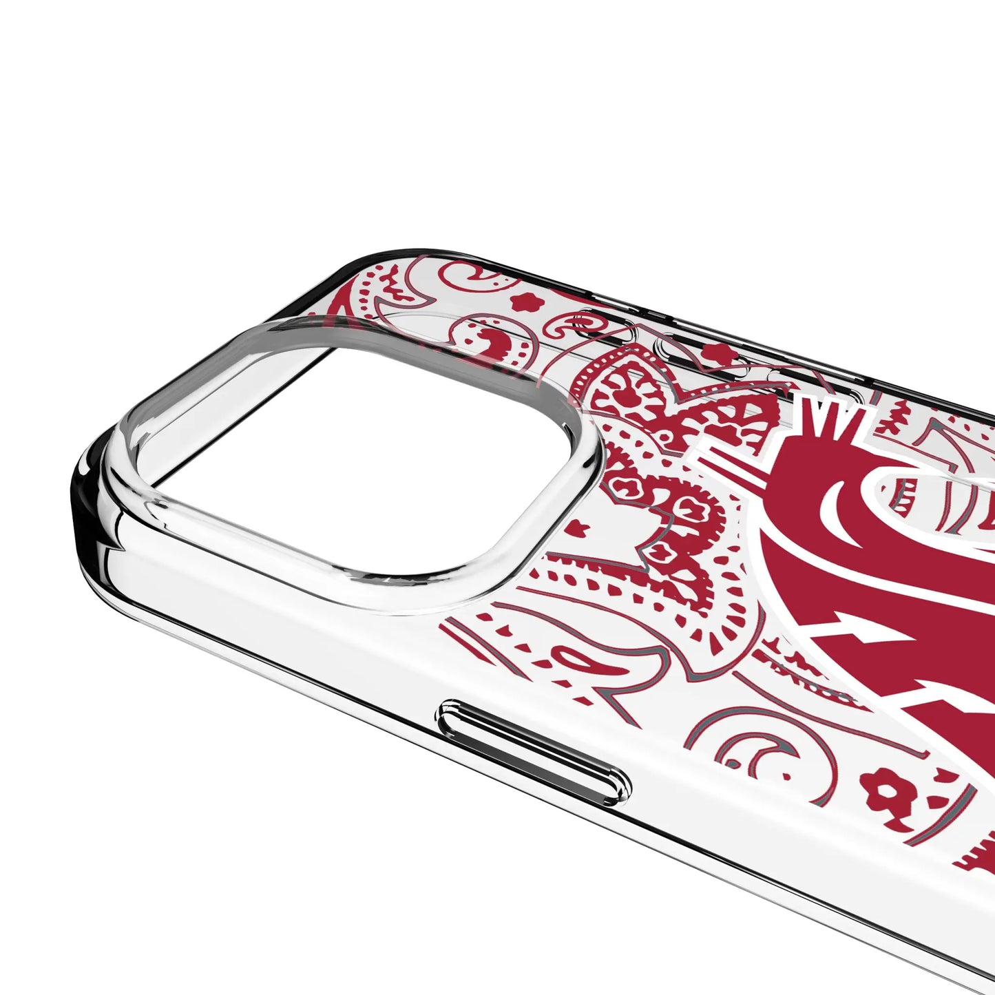 Washington State University Cougars Paisley Clear Phone Case for Apple iPhone