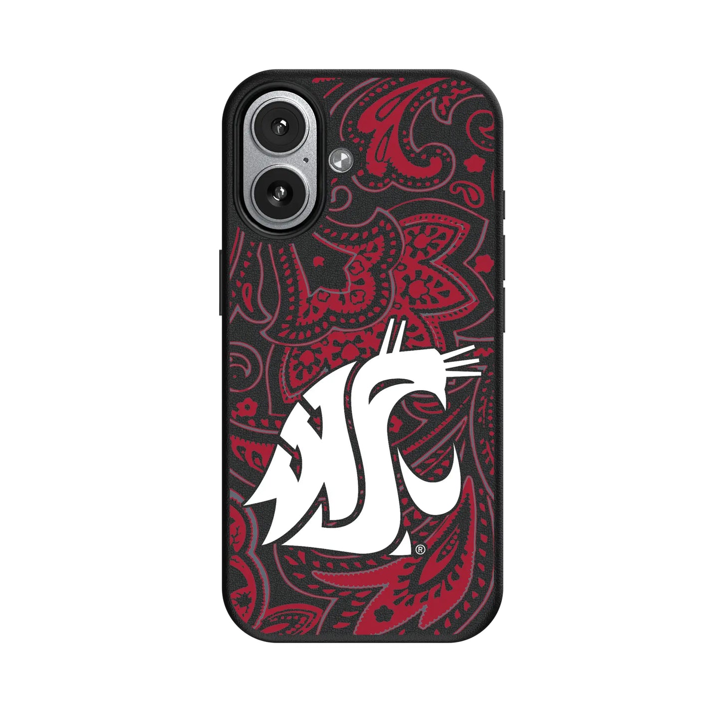 Washington State University Cougars Paisley MagSafe Compatible Phone Case for Apple iPhone