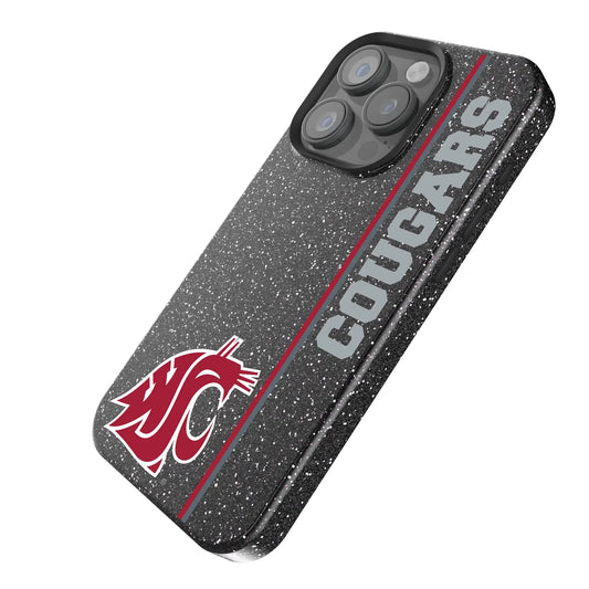 Washington State University Cougars Sidebar Black Bling Phone Case for Apple iPhone