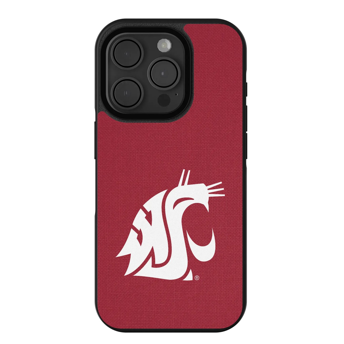 Washington State University Cougars Solid Bump Phone Case for Apple iPhone