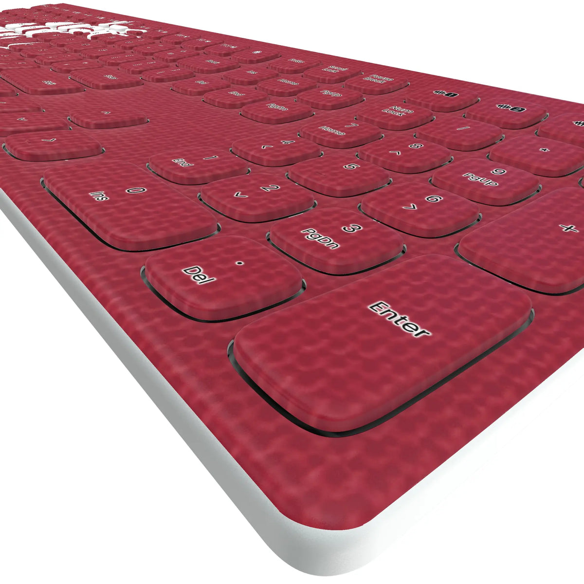 Washington State University Cougars Solid Curved Wireless Keyboard