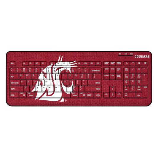 Washington State University Cougars Solid Wireless USB Keyboard