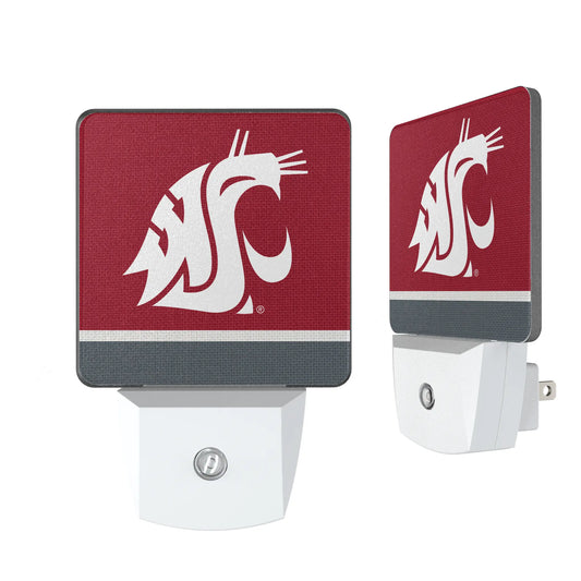 Washington State University Cougars Stripe Night Light 2-Pack
