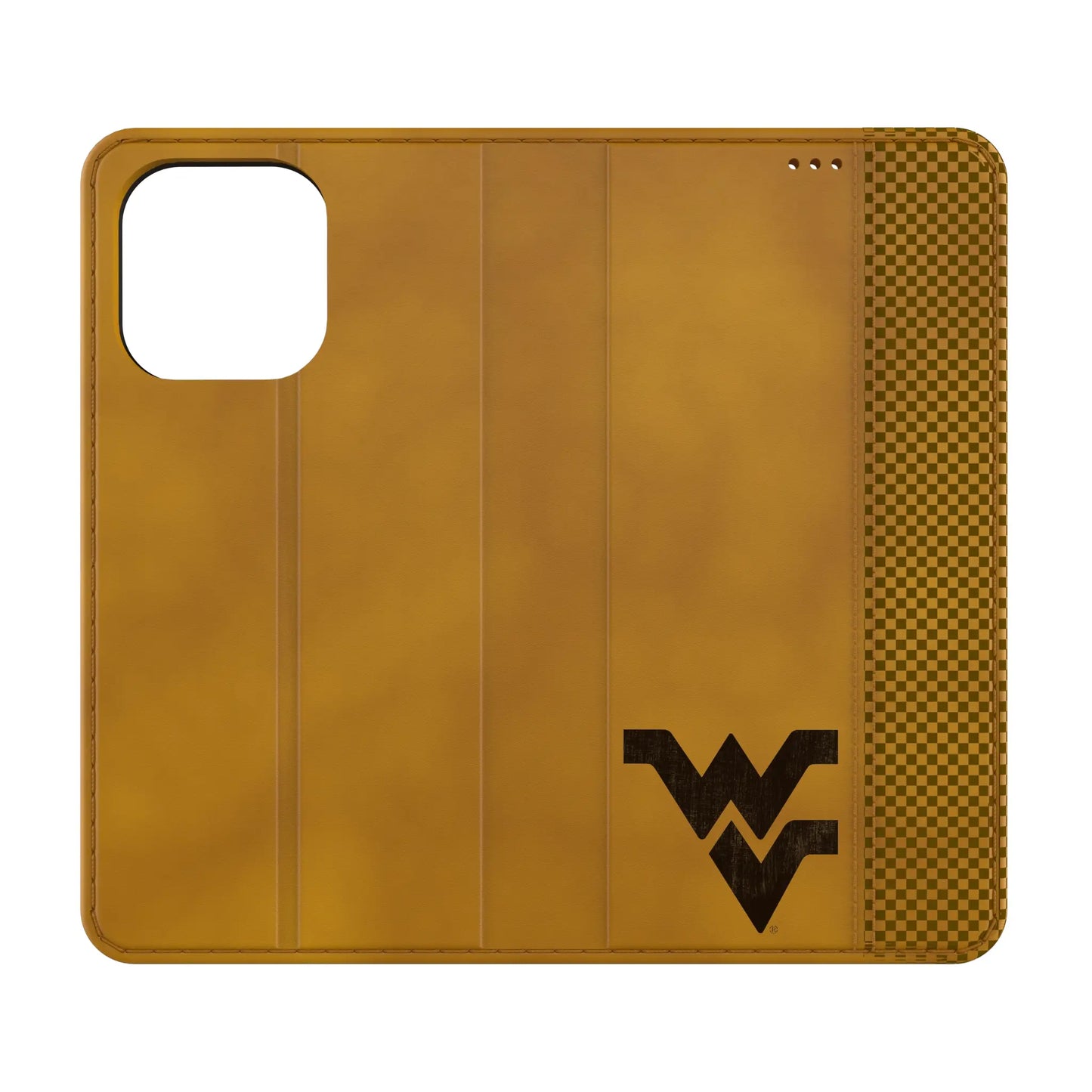 West Virginia University Mountaineers Burn Folio Phone Case for Apple iPhone