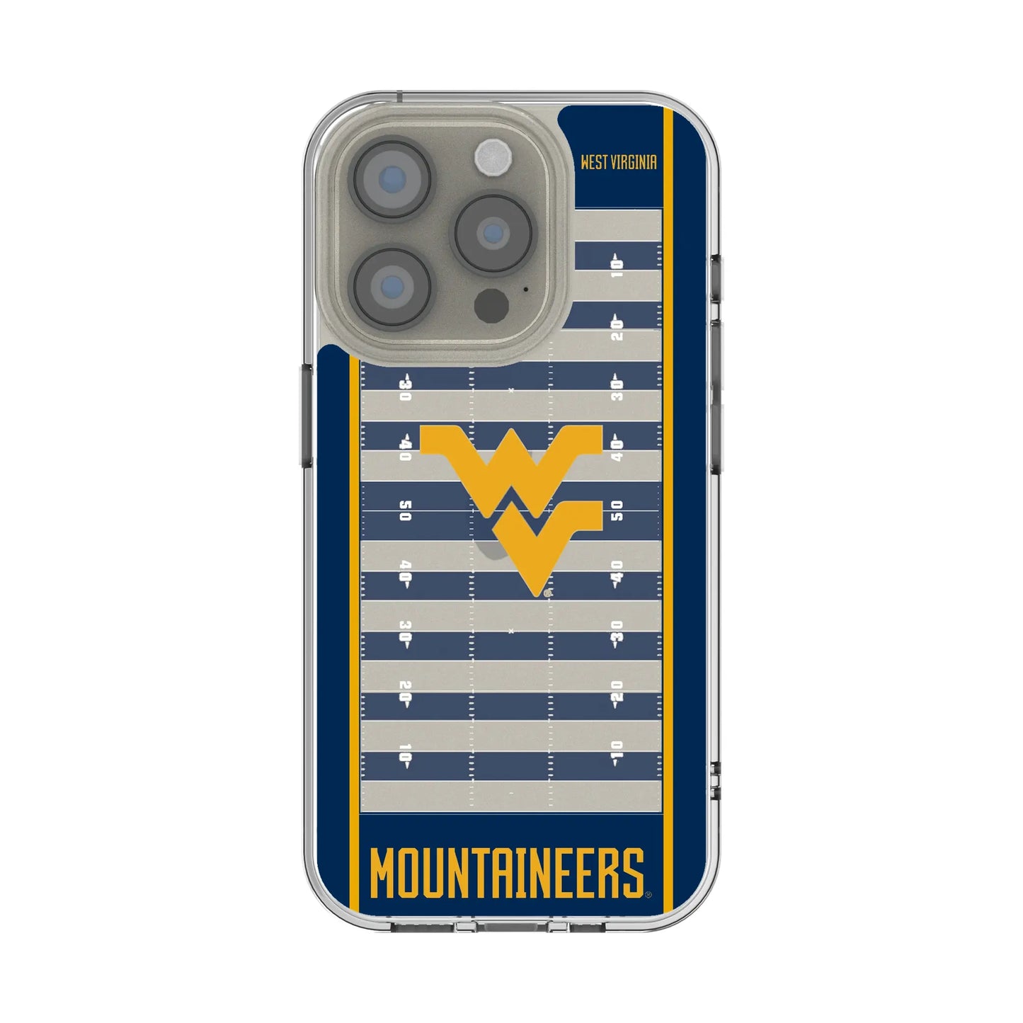 West Virginia University Mountaineers Field Clear Phone Case for Apple iPhone