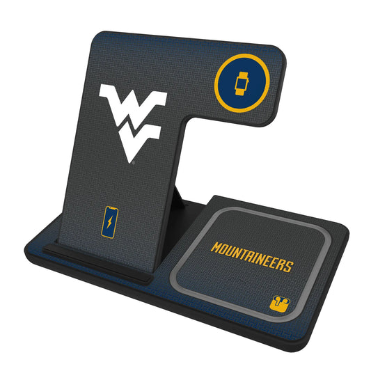 West Virginia University Mountaineers Linen 3 in 1 Charging Station