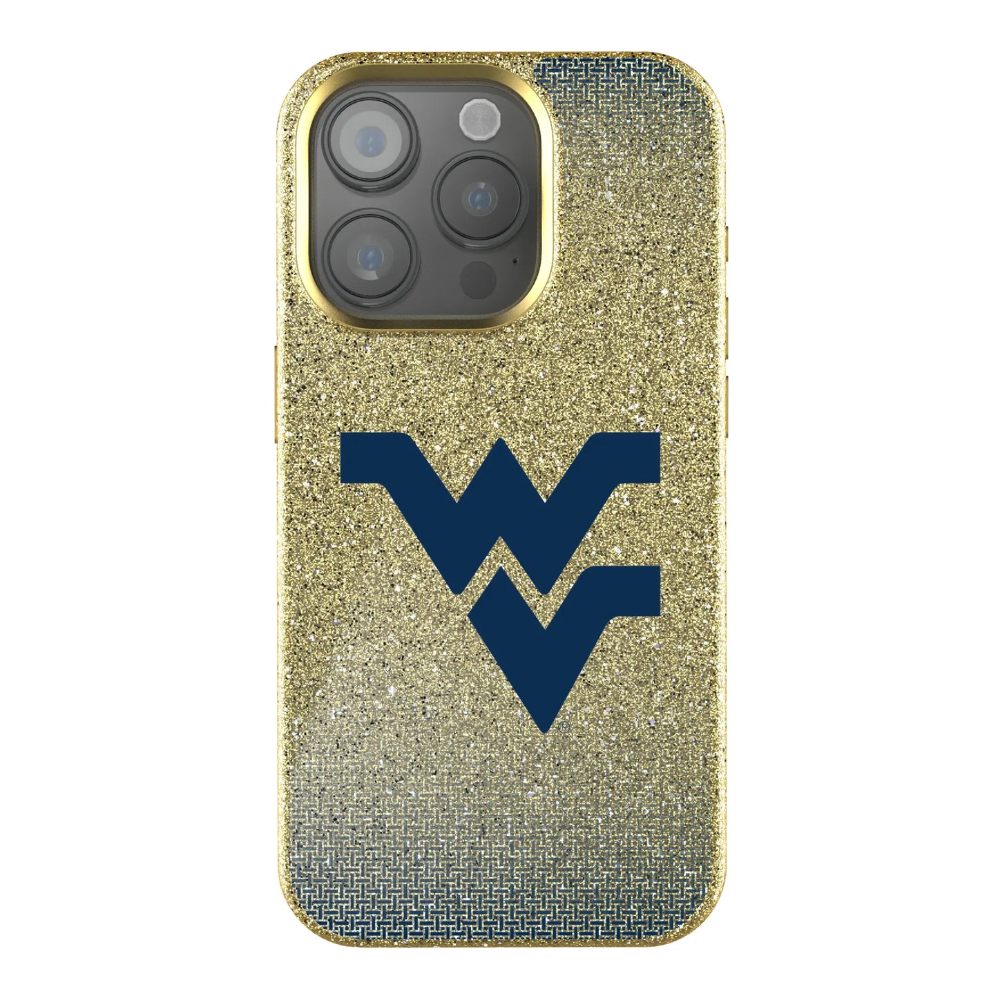 West Virginia University Mountaineers Linen Bling Phone Case for Apple iPhone