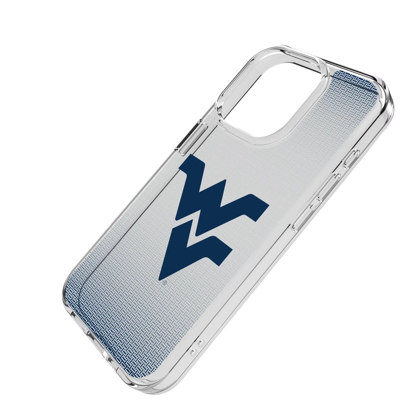 West Virginia University Mountaineers Linen Clear Phone Case for Apple iPhone