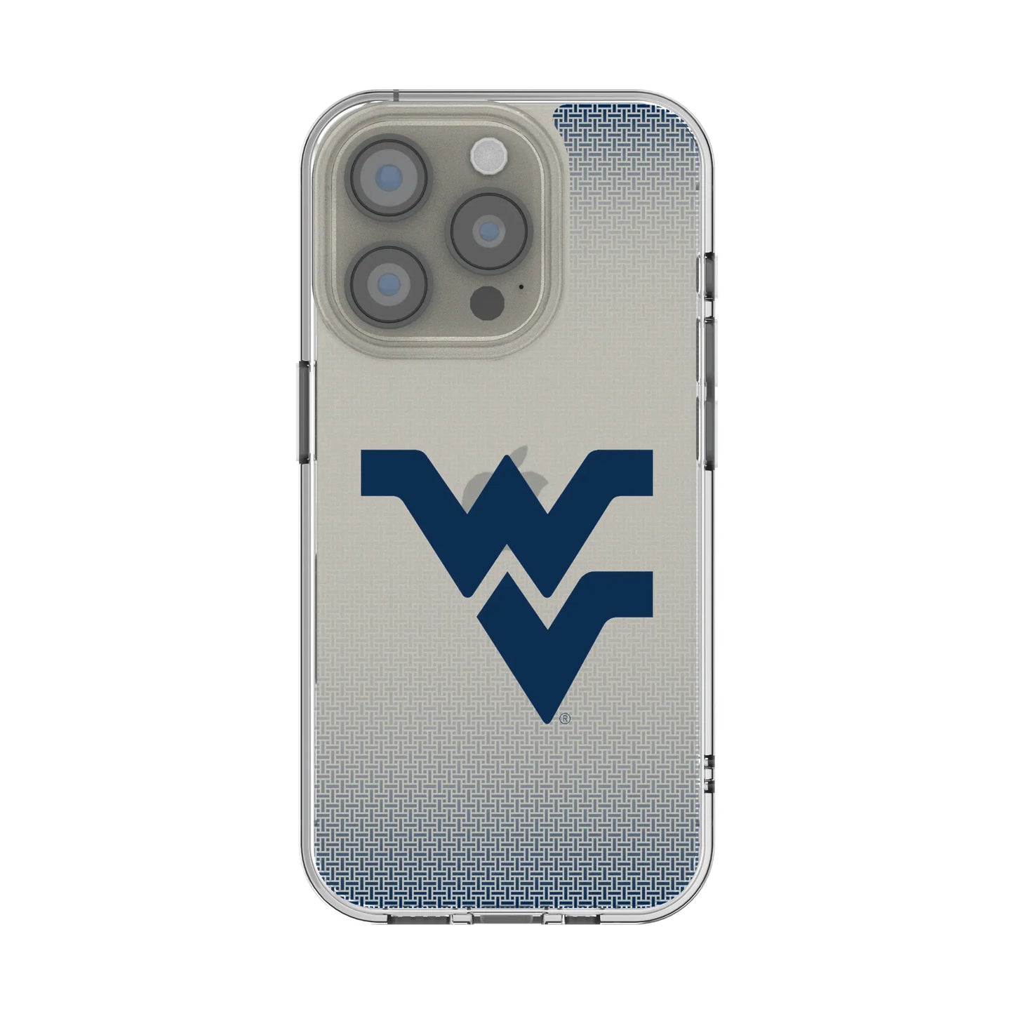 West Virginia University Mountaineers Linen Clear Phone Case for Apple iPhone