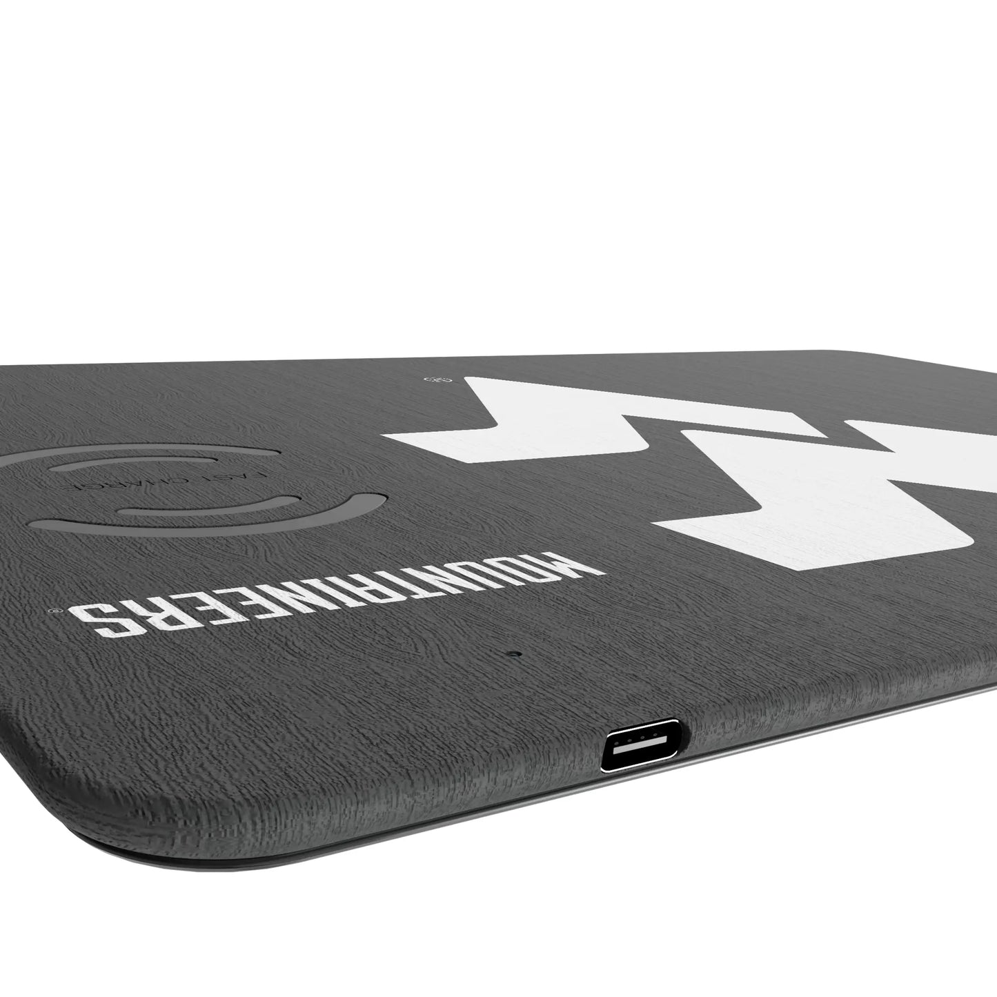 West Virginia University Mountaineers Monocolor Tilt 15-Watt Wireless Charger and Mouse Pad